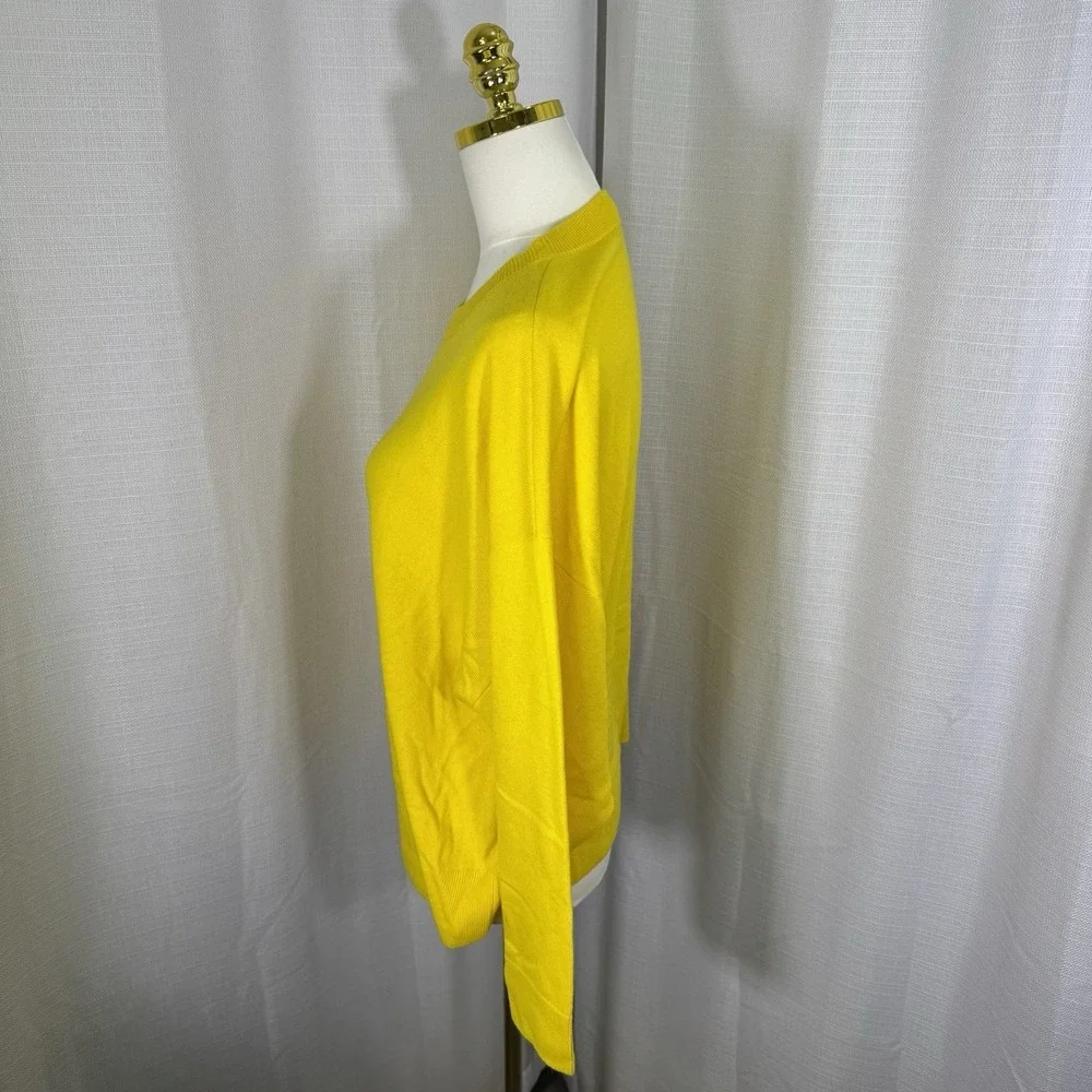NWOT Jenni Kayne 100% Cashmere Marina Sweater XS Yellow aso Meghan Markle $445 - Picture 4 of 13